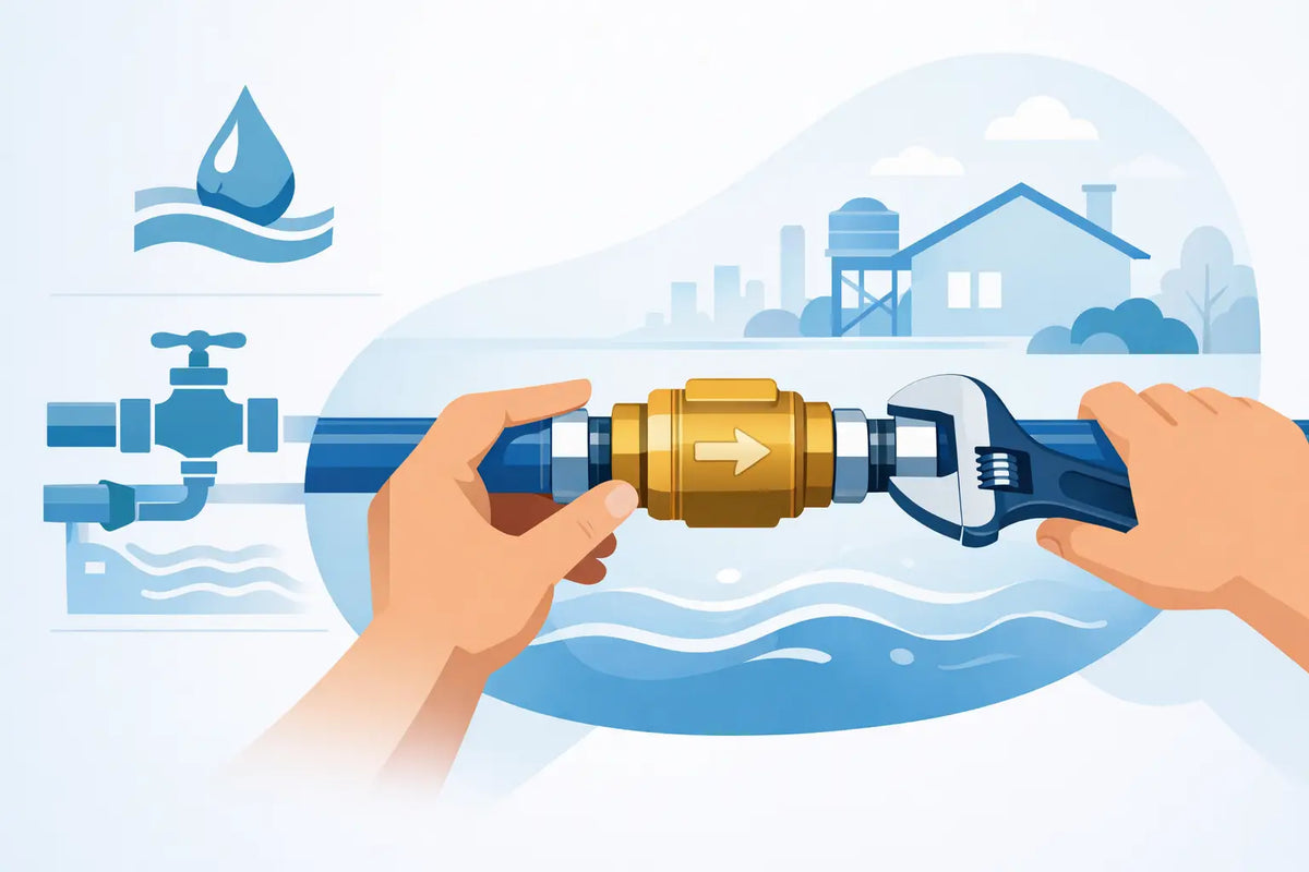 How to Install a Check Valve in Water Lines