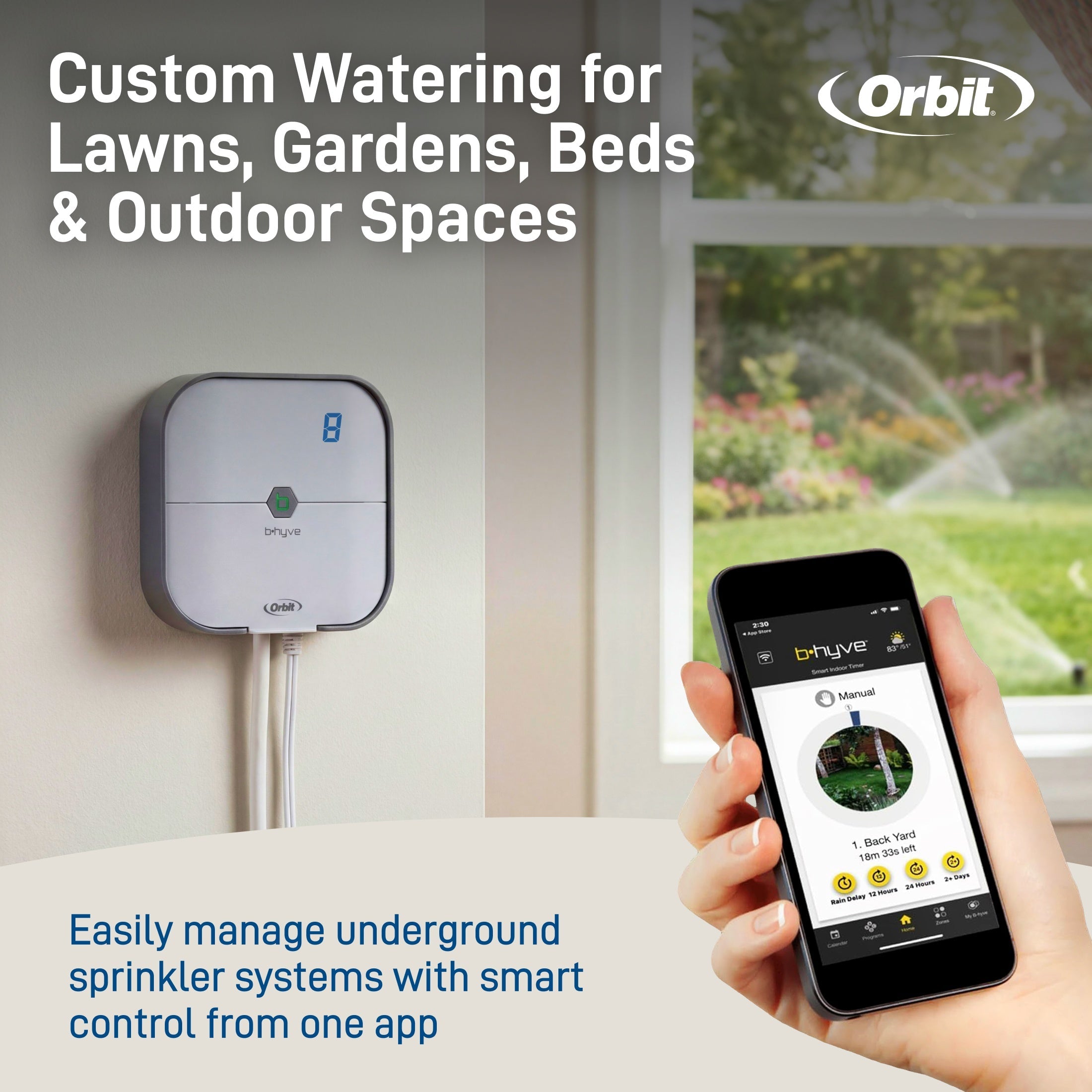 B-hyve Smart Indoor Irrigation Controller 8-Station | 57925
