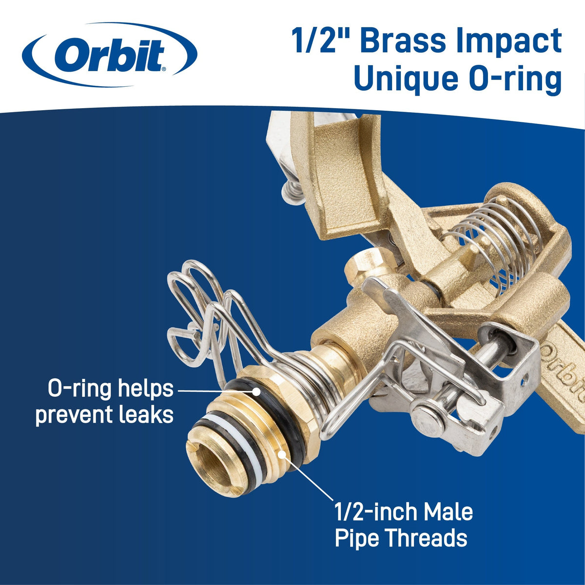 1/2" Brass Impact Sprinkler Head | 55032