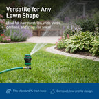 H2O-Six® Gear-Drive Sprinkler on Plastic Wheel Base 58572