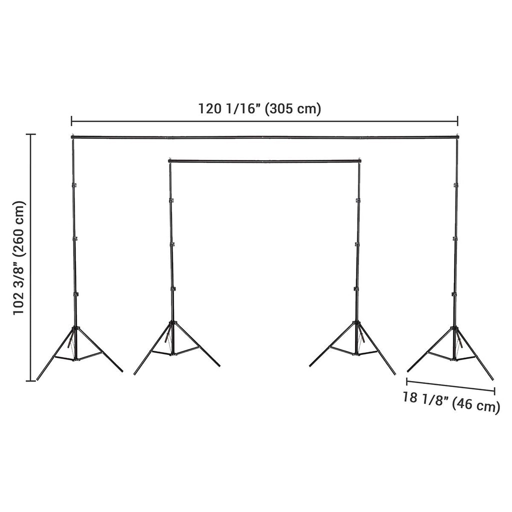 Yescom 10'x 8' 6" Adjustable Photography Background Support