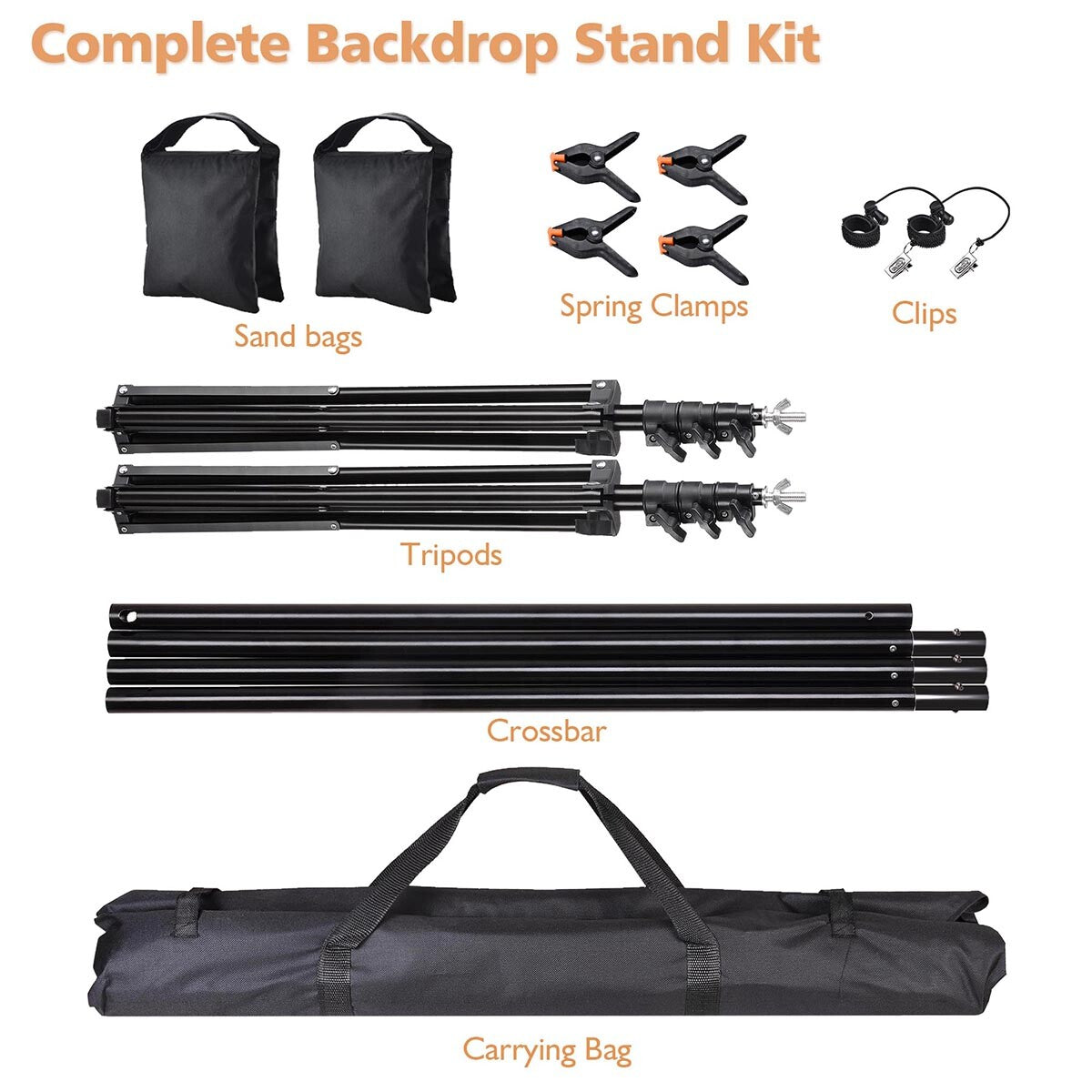 Yescom 10'x 8' 6" Adjustable Photography Background Support