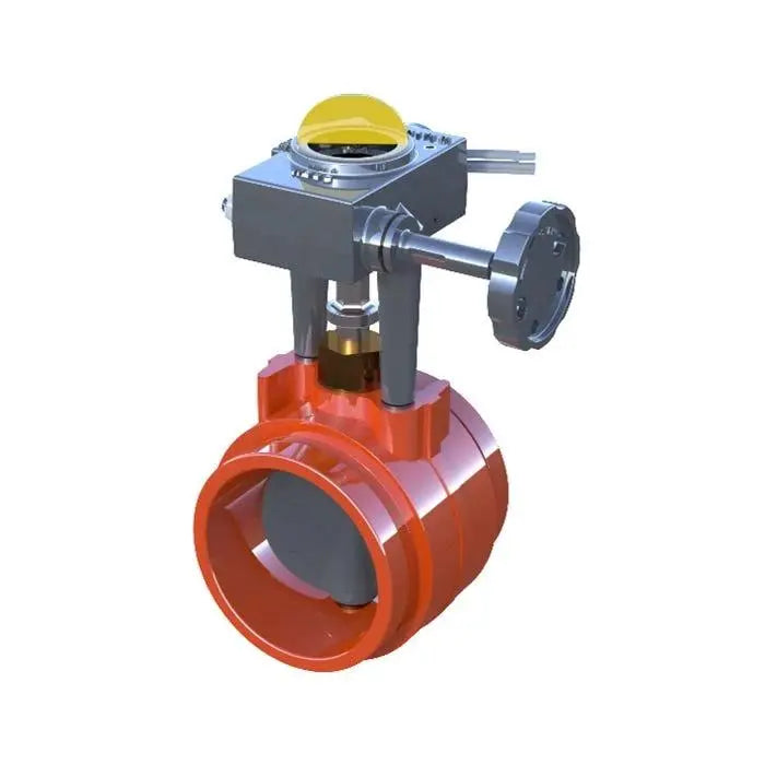 8" Grooved Butterfly Valve Normal Closed Fire Protection