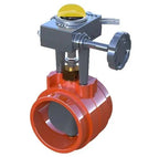 Normally Closed Grooved Butterfly Valve for Fire Control