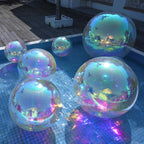 Yescom Inflatable Mirror Balloon with Iridescent, Gold, Silver, Black Options