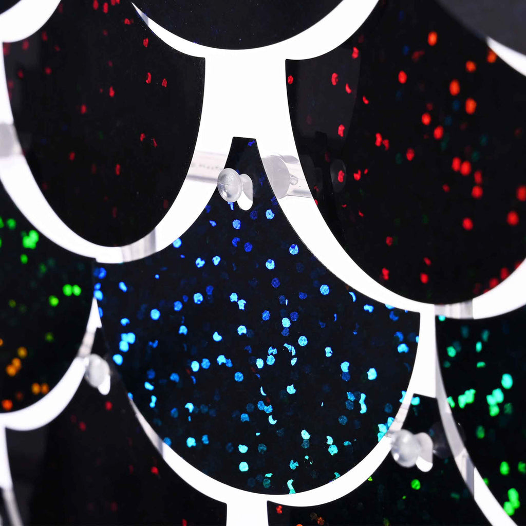 Yescom Scallop Sequin Shimmer Wall Backdrop Color Options