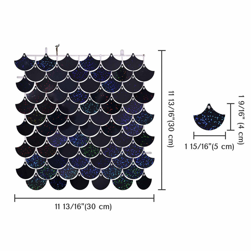 Yescom Scallop Sequin Shimmer Wall Backdrop Color Options
