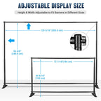 Yescom 10'x8' Sequin Shimmer Wall Backdrop (Sturdy Stand Included)