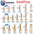 M6/M8/M10 Flange Bolt Kit (549PCS) | 8.8 Alloy Steel | Hex Bolts, Nuts & Washers