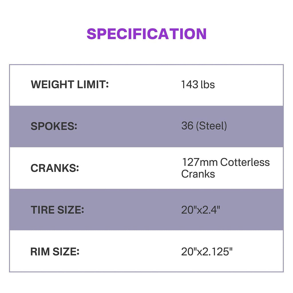Yescom 20 inch Mountain Unicycle for Adults and Teens Municycle Purple Rim