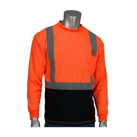 Long Sleeve Shirt,Lay Flat,Hi-Vis Orange