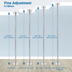 Yescom Spinning Static Removable Dance Pole D45mm 9ft