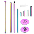 Yescom 11.5ft Colorful Portable Spinning Pole