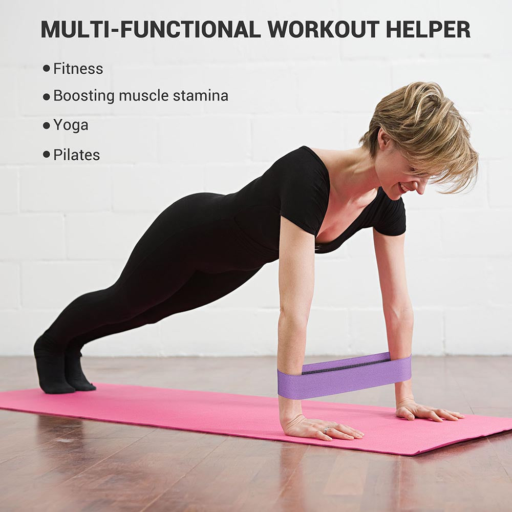 Yescom 3.15" Extra Wide Fabric Resistance Bands for Legs 3ct. (18-70lbs)