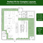 Yescom Event Turf Rolls for Pop-ups & Trade Shows High-Traffic Surface 3/8"H
