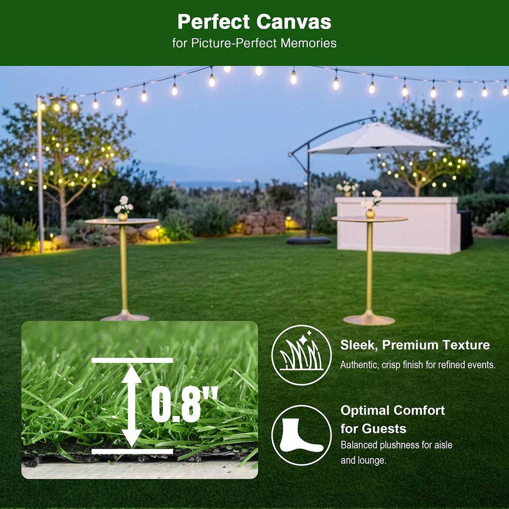 Yescom Event Turf Rolls for Corporate Brand Activations & Launches 13/16"H
