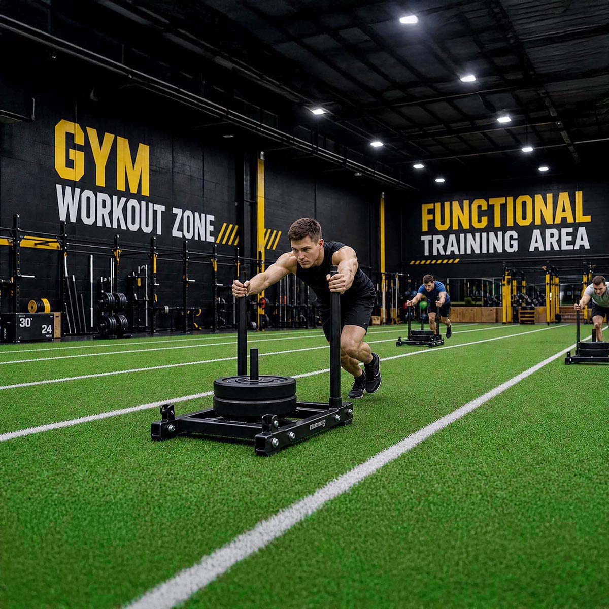 Yescom Agility Turf for Sled Push/ Pull Hybrid Training 13/16"H