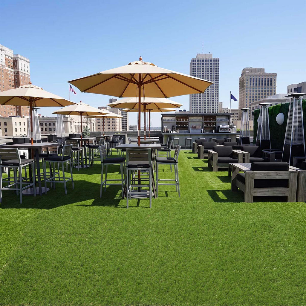 Yescom 4-Tone Autumn Blend Commercial Artificial Turf, 1 3/8"H
