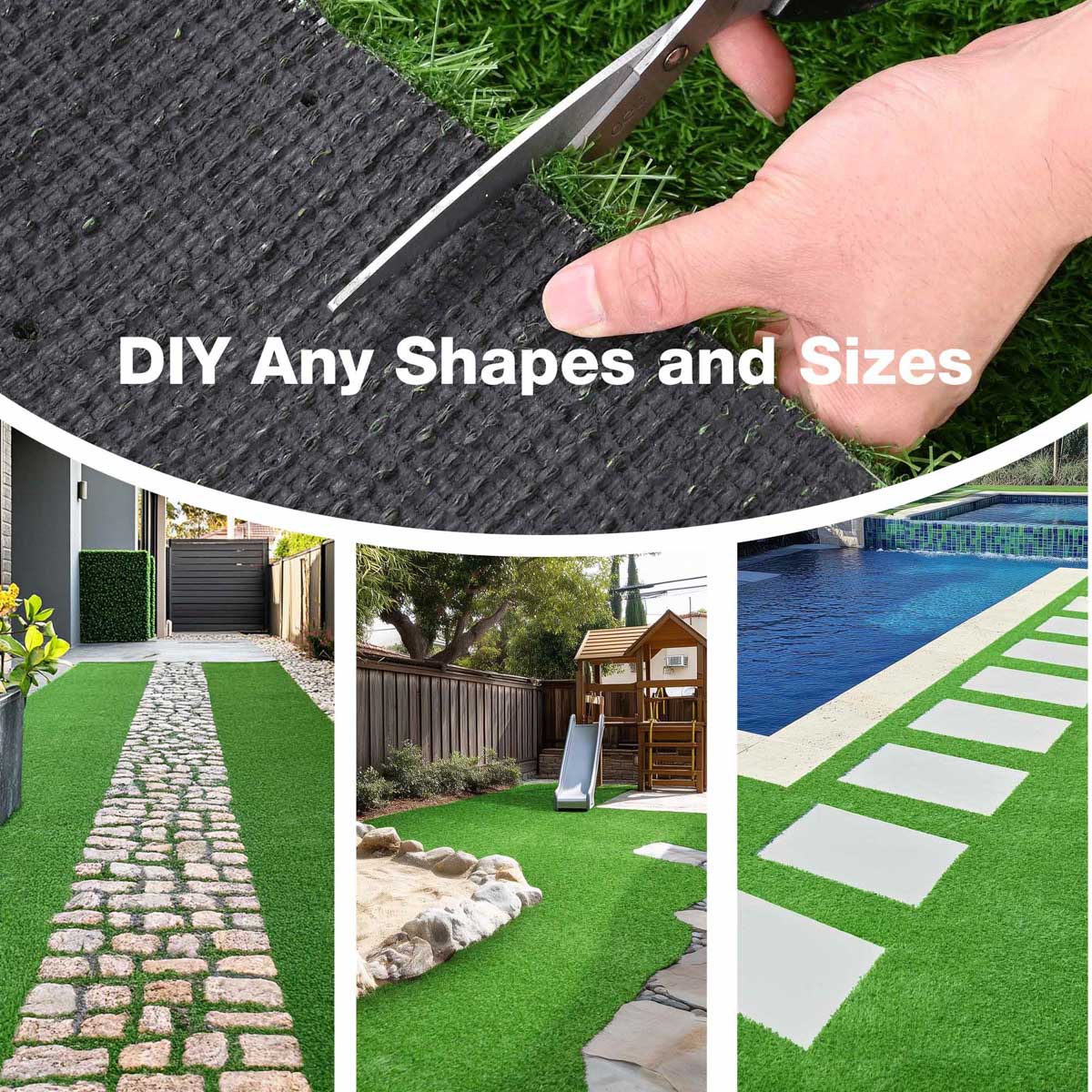 Yescom Wholesale Realistic 1.38" Artificial Grass & Turf Roll, Project Supplier