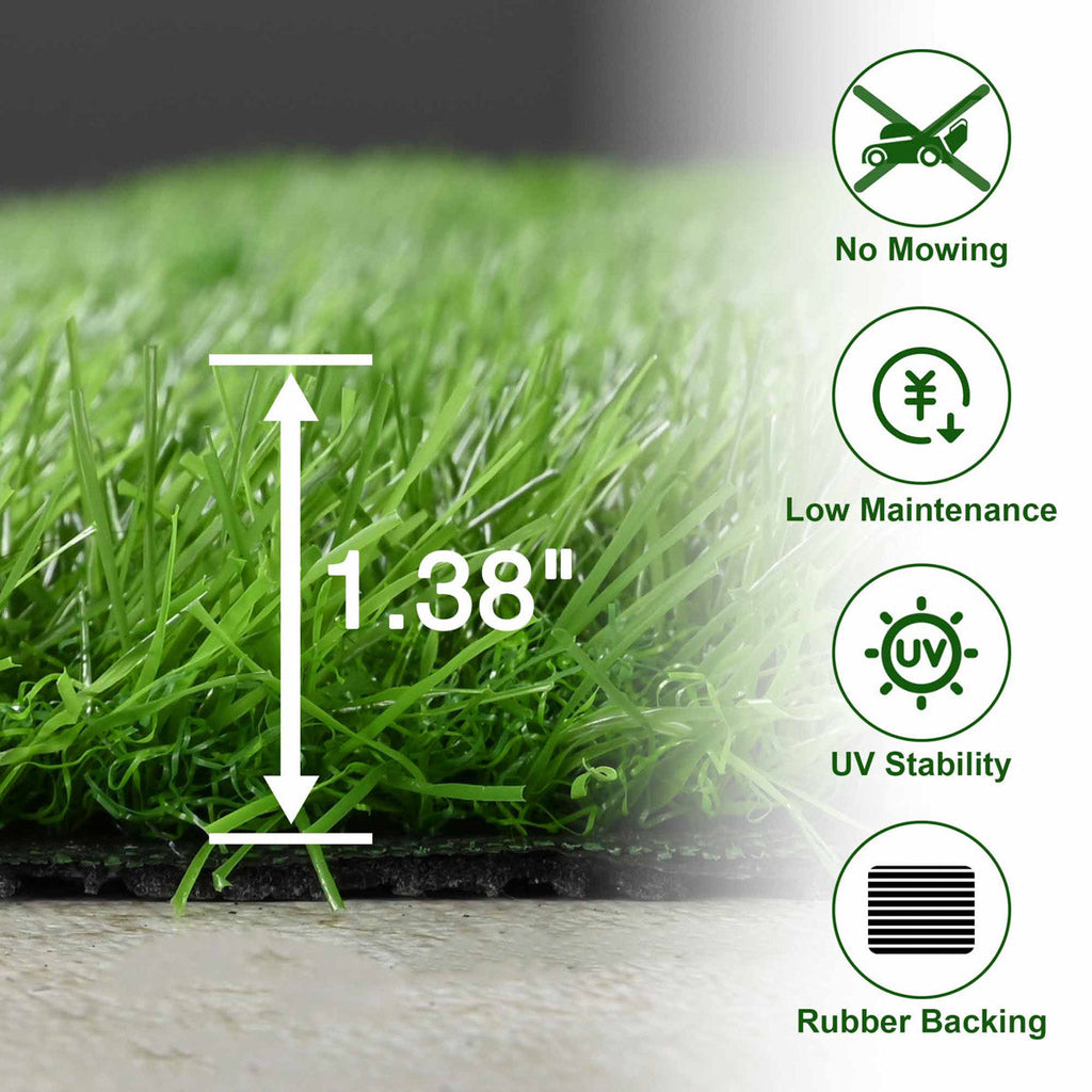 Yescom Outdoor Pet Turf Rolls for Dog Daycare Facility 1 3/8"H