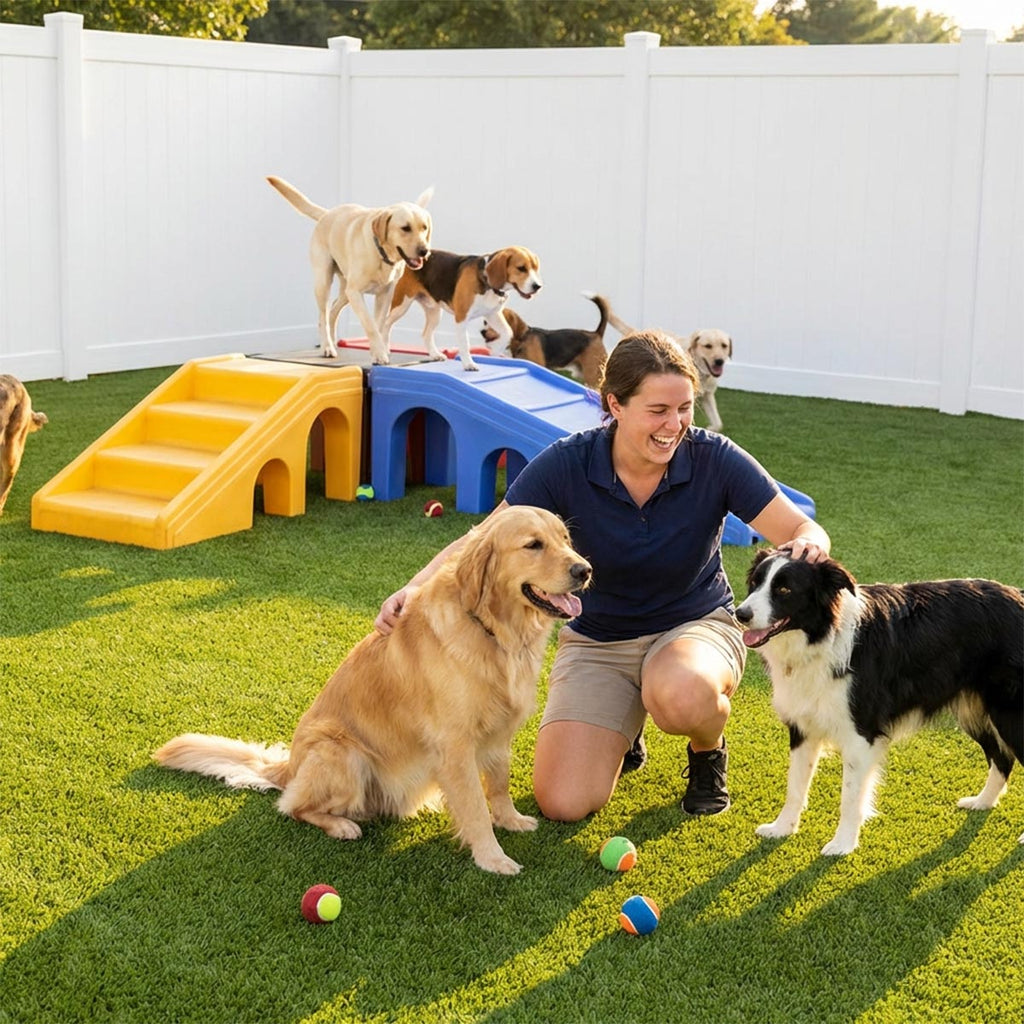 Yescom Outdoor Pet Turf Rolls for Dog Daycare Facility 1 3/8"H