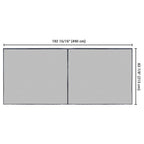 Yescom Magnetic Garage Screen Door for 2 Car Garage 16x7ft