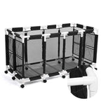Yescom Stable PVC Pool Toy Storage Bin Mesh Rolling Cart