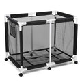 Yescom Stable PVC Pool Toy Storage Bin Mesh Rolling Cart