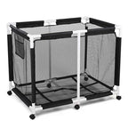 Yescom Stable PVC Pool Toy Storage Bin Mesh Rolling Cart