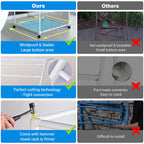 Yescom Pool Towel Rack Hot Tub PVC Drying Rack