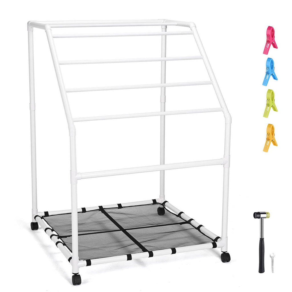 Yescom Pool Towel Rack Hot Tub PVC Drying Rack