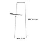 Yescom Galvanized Landscape Staples 6" U-Shaped Artificial Turf Pins