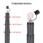 Yescom 8.5ft Telescopic Tarp Poles with Bag Heavy Duty Aluminum