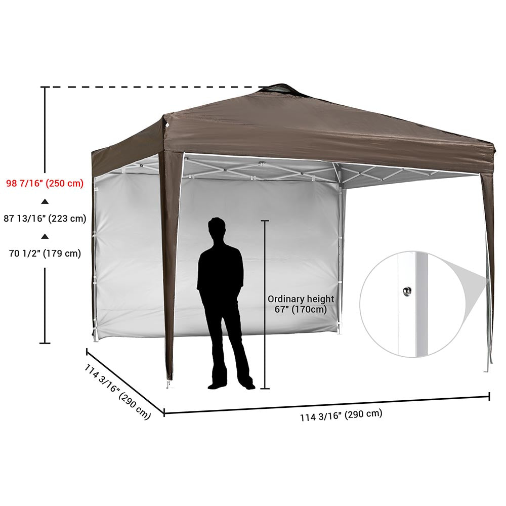 Yescom 10x10 Pop Up Canopy Tent with Weight Bags Air Vent