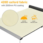Yescom Awning with LED Light 6.6' x 4.6' Car Side Tailgate Awning