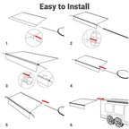 Yescom 14ft RV Awning Replacement Waterproof Fabric Tarp (13'x8')