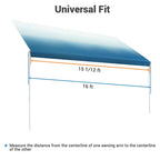 Yescom 16ft RV Awning Replacement Waterproof Fabric Tarp (15'x8')