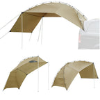 Yescom Car Awning Sun Shelter with Side for SUV Camper Trailer Beach