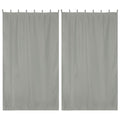 Yescom 2-Pcs Outdoor Tab Top Curtain Panel, 54Wx96L