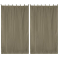 Yescom 2-Pcs Outdoor Tab Top Curtain Panel, 54Wx108L