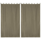 Yescom 2-Pcs Outdoor Tab Top Curtain Panel, 54Wx108L