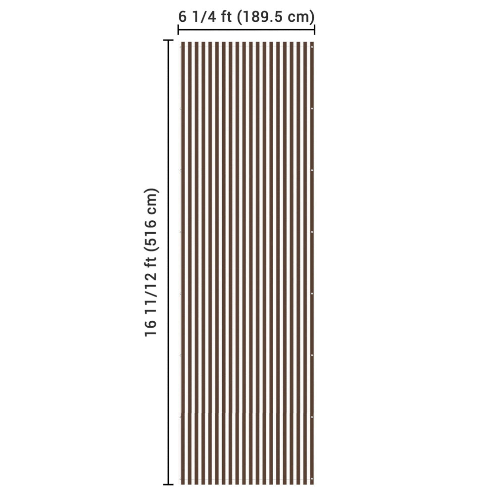 Yescom 17'x6' Pergola Canopy Replacement Cover with Rods