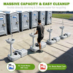 Yescom 4.5Gal Foot Pump Hand Washing Station 6.3Gal Waste Water Tank