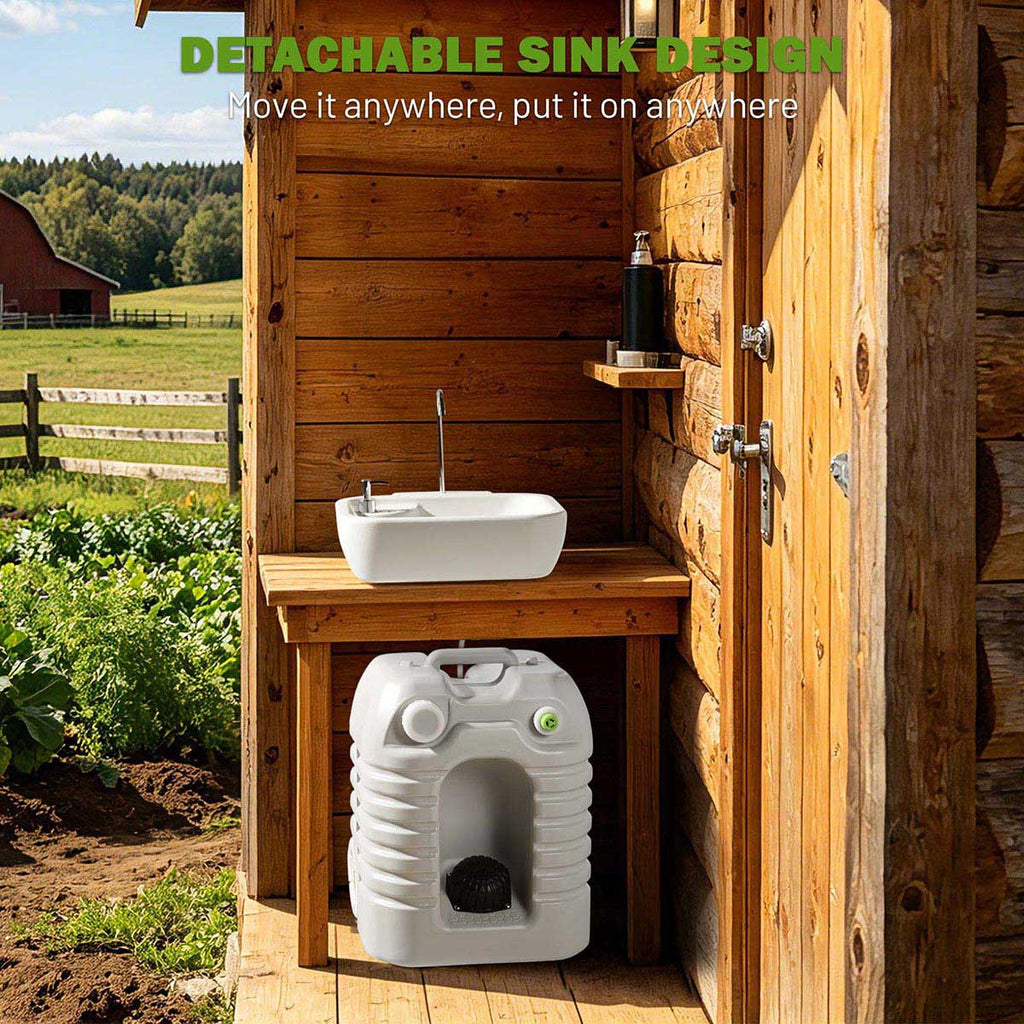 Yescom 12Gal Portable Hand-Wash Station Sink Faucet w/ Handle