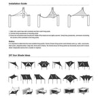 Yescom Patio Triangle Sun Sail Shade Canopy 25ft