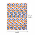 LAGarden Rectangle Tablecloth with Lemon Orange Seagull Print 43"x57"