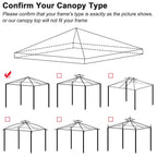 Yescom 10' x 10' Replacement Gazebo Canopy Cover Color Optional