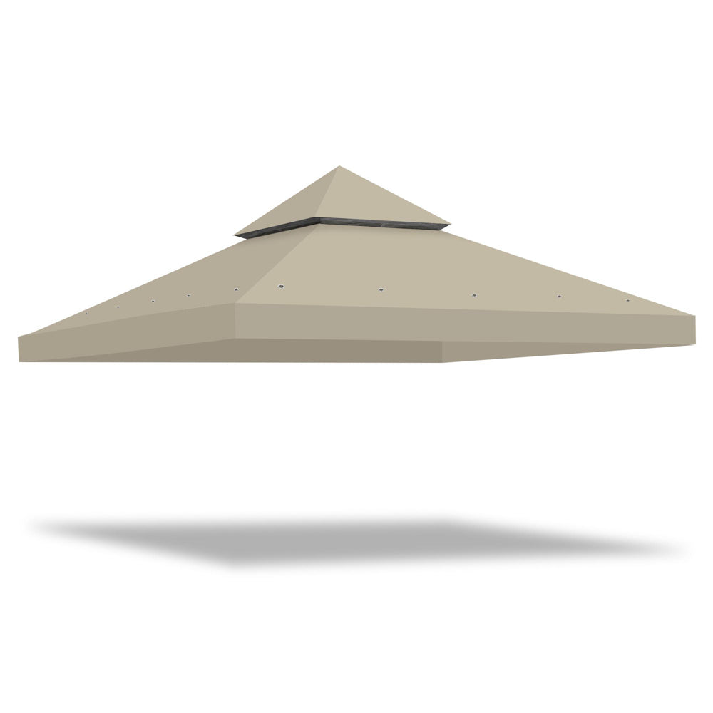 Yescom 10' x 10' Waterproof Gazebo Canopy Replacement Top 2-Tier