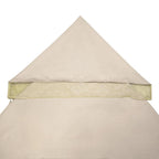 Yescom 10' x 10' Beige Gazebo Canopy Replacement Top 2-Tier