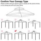 Yescom 2-tier Gazebo Replacement for 12x10 Frame